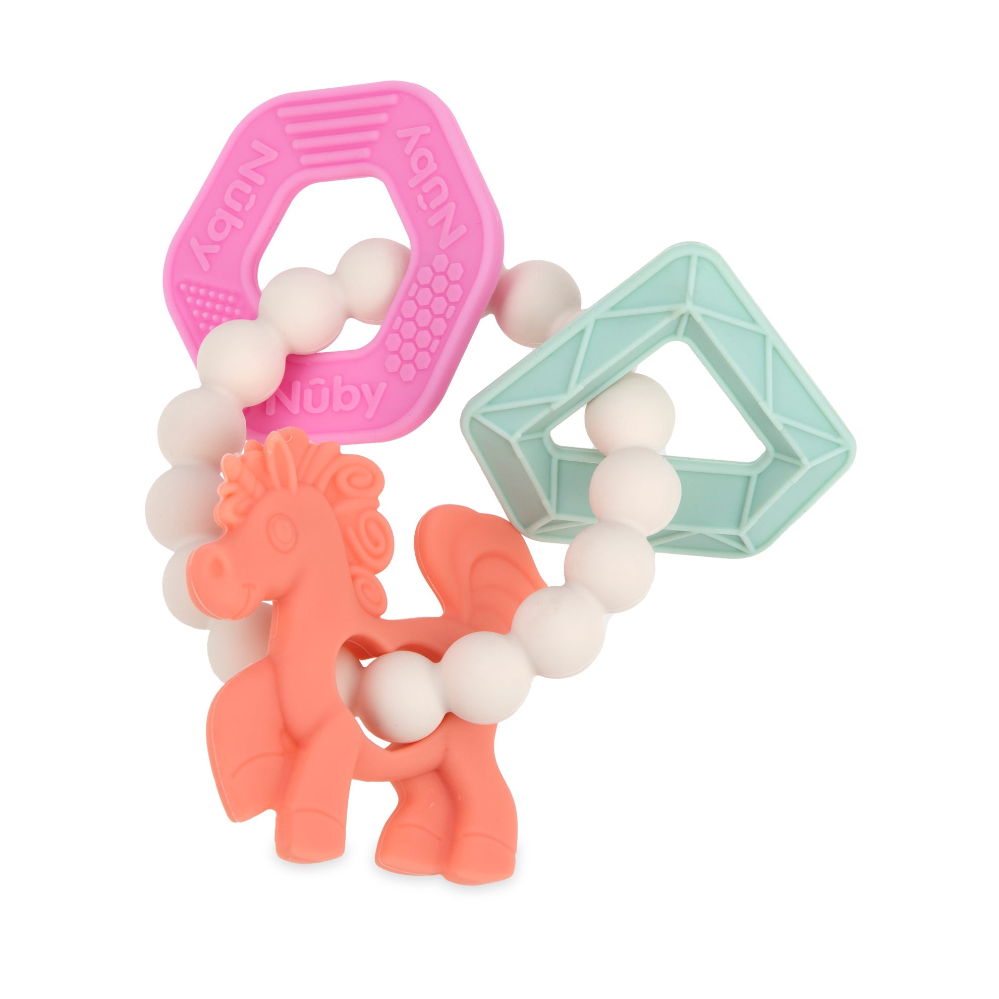 Soft Silicone Chewy Charms Teething Ring (AV9E)