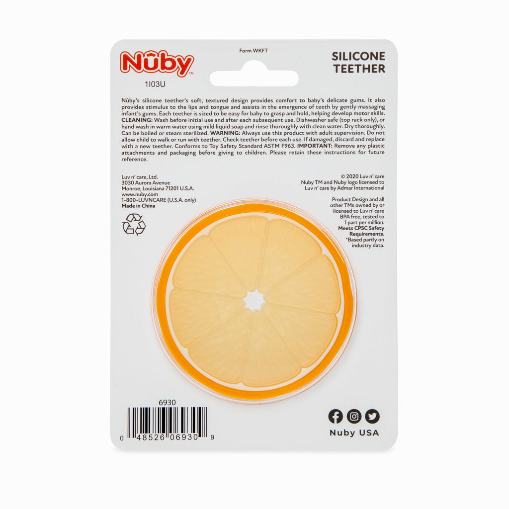 Orange Slice Silicone Teether (MOO1)