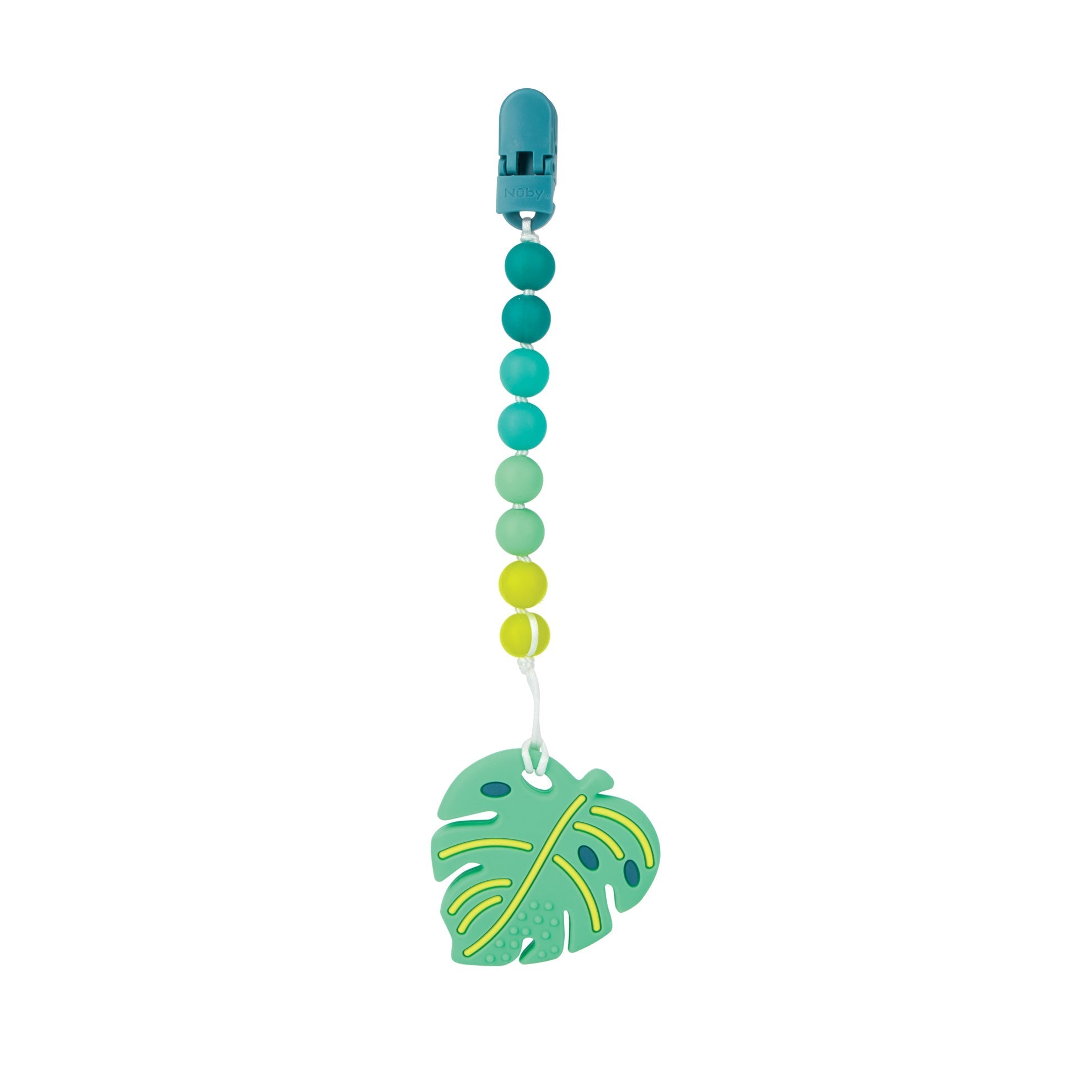 Silicone Teether with Pacifier Clip | Leaf (COEM)