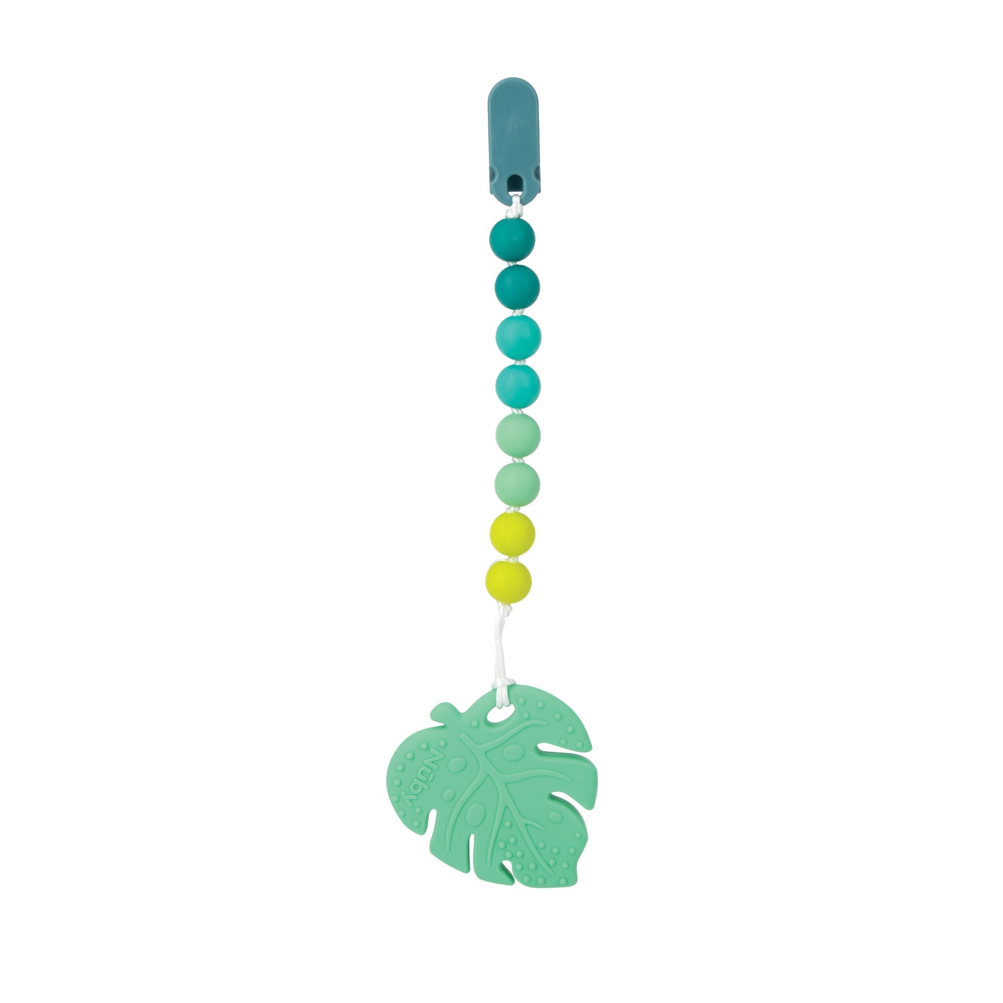 Silicone Teether with Pacifier Clip | Leaf (COEM)