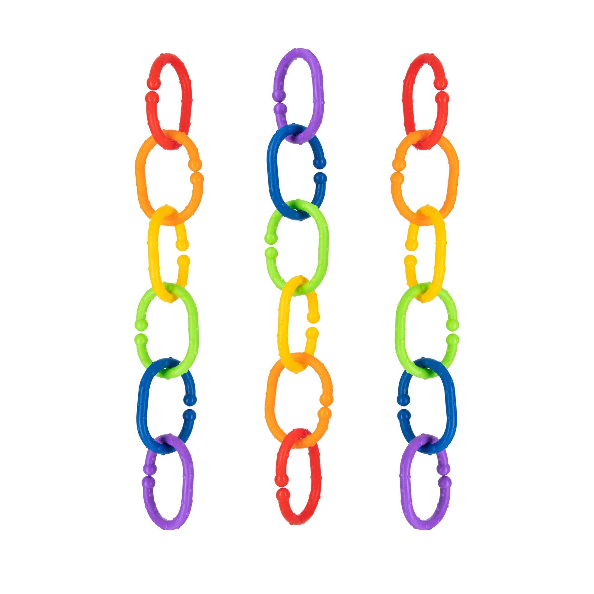 Linkables Teething Toys - Primary Colors - 18 pack (V8NF)