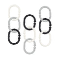 Linkables Teething Toys - Black, Grey, & White - 18 pack (GTST)