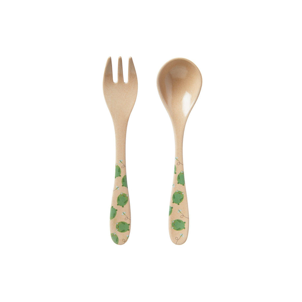 Eco Rice Husk Spoon & Fork Set (EHBT)