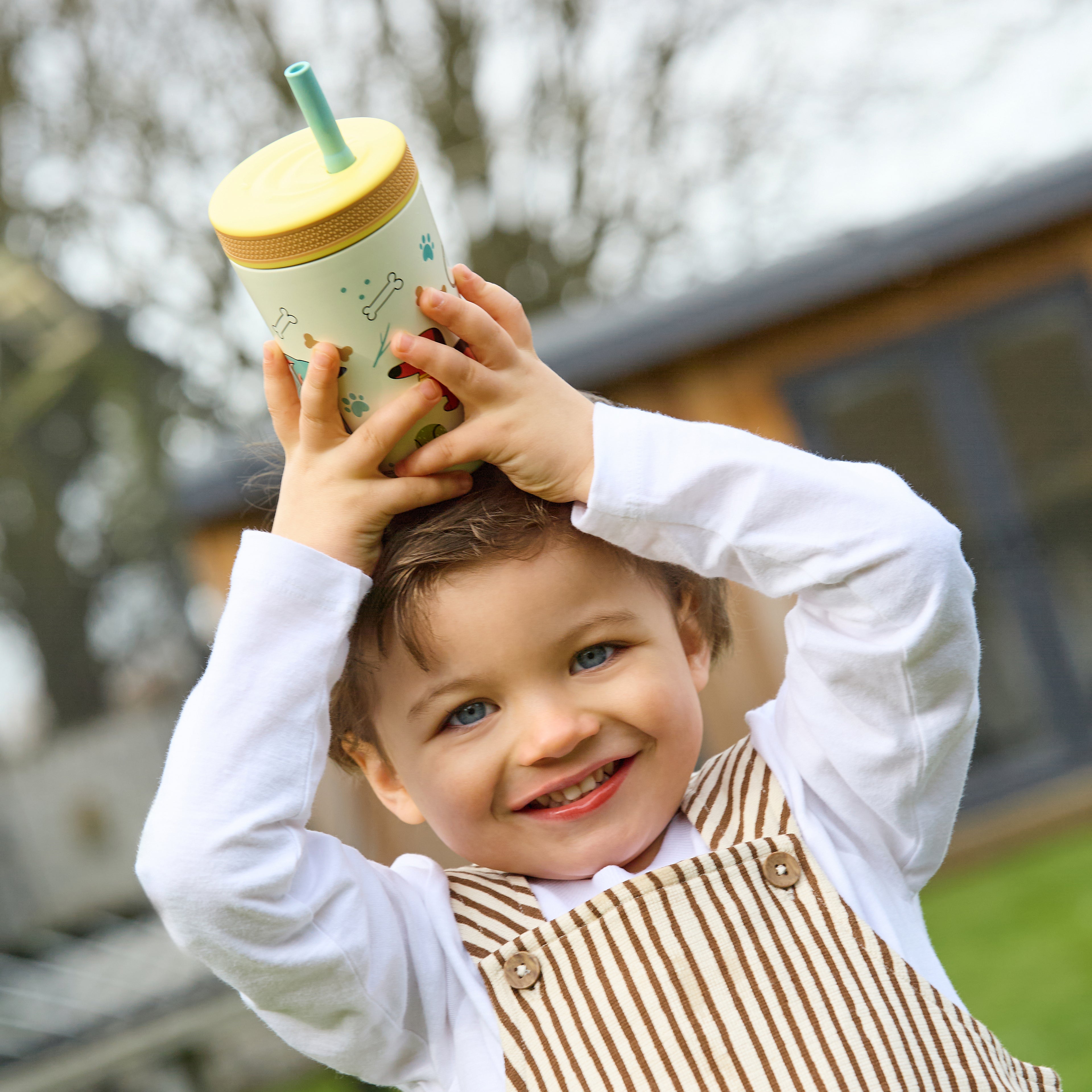 Thirsty Kids Flexstraw Stainless Steel Cup | Dogs (OMSY)