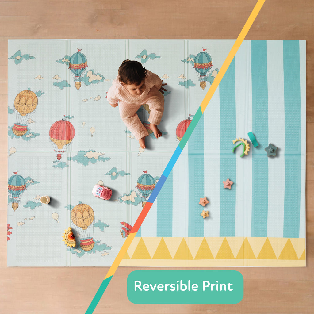 Reversible Floor Mat | Hot Air Balloons (X8ZV)