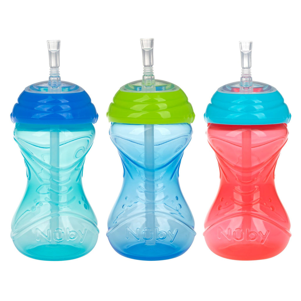 Clik-It Flex Straw Leakproof Sippy Cup (3 Pack) (FDGY)