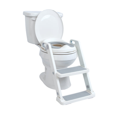 All-in-One Potty Seat Topper with Ladder | Grey (VOFA)