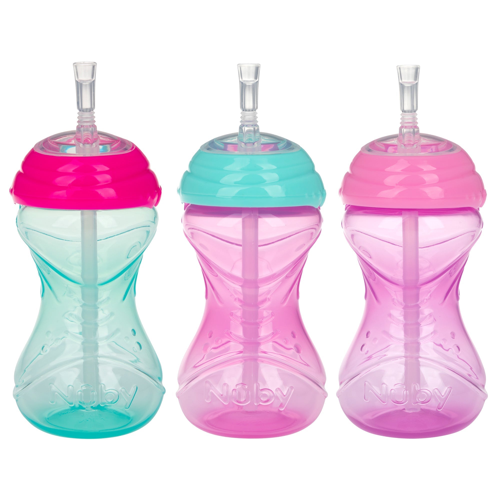 Clik-It Flex Straw Leakproof Sippy Cup (3 Pack) (FDGY)