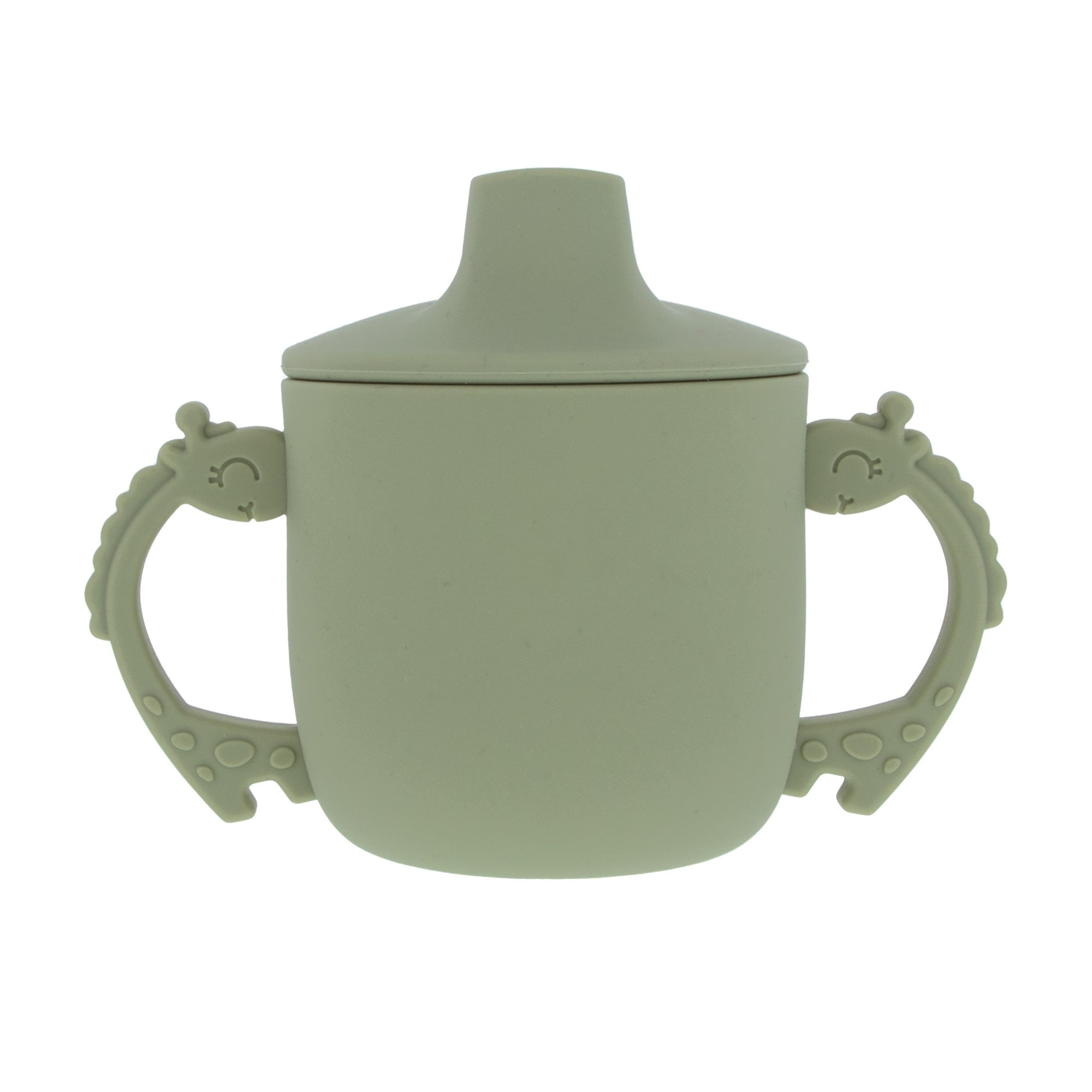 Animal Friends Two-Handle Silicone Sippy Cup (J3XO)