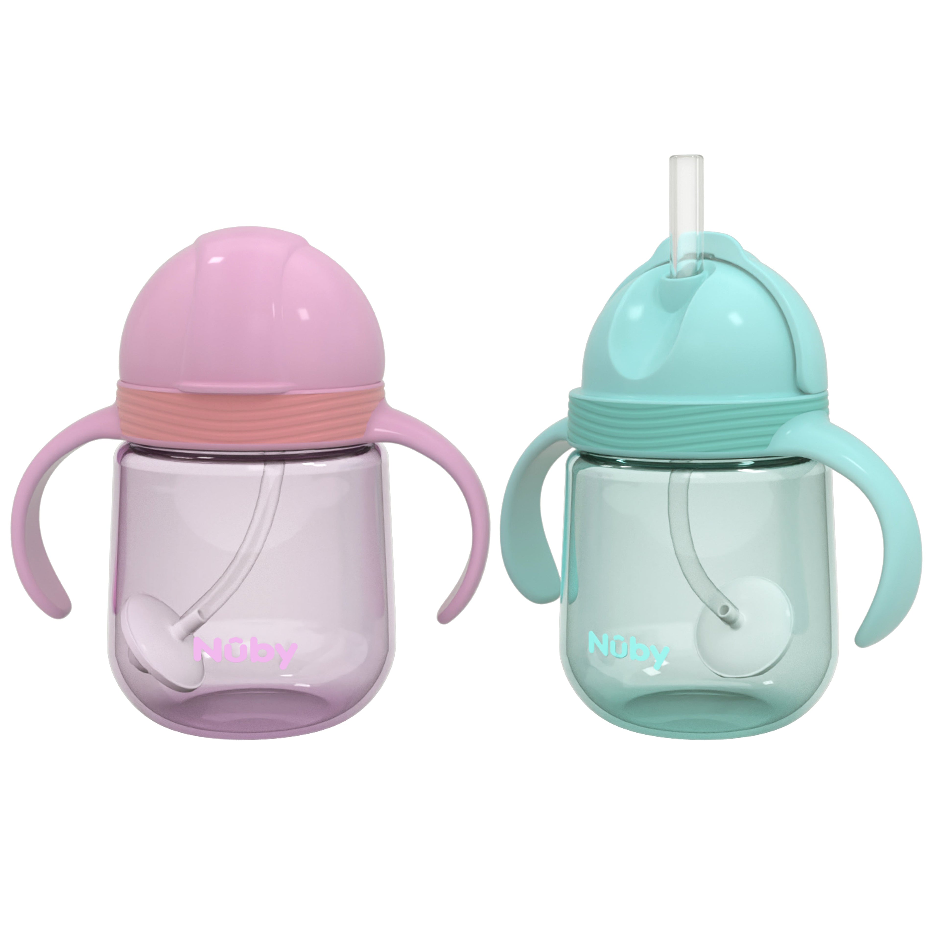 Clik-it Flip-It Straw Cup (2 Pack) | Pink/Aqua (YMXQ)