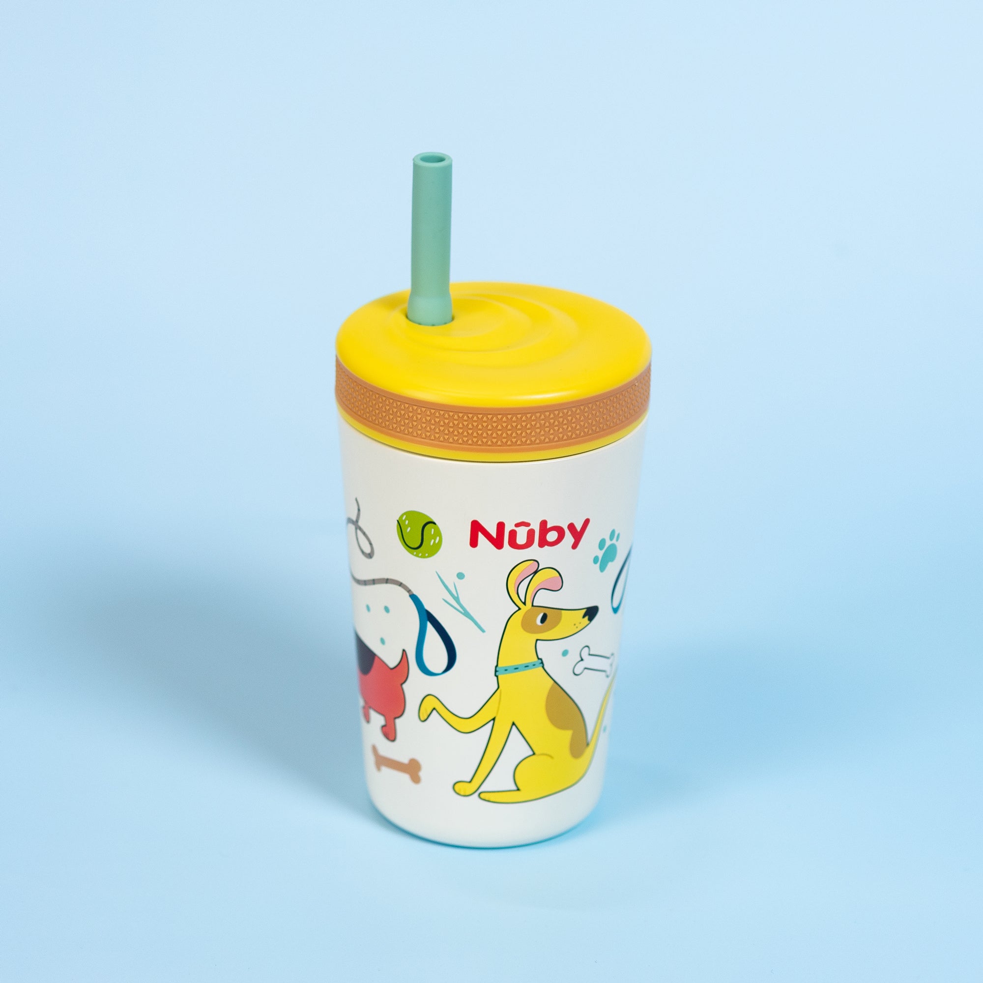 Thirsty Kids Flexstraw Stainless Steel Cup | Dogs (OMSY)
