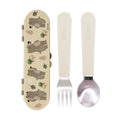 Stainless Steel Toddler Utensil Set | Forest Bears (7L3G)