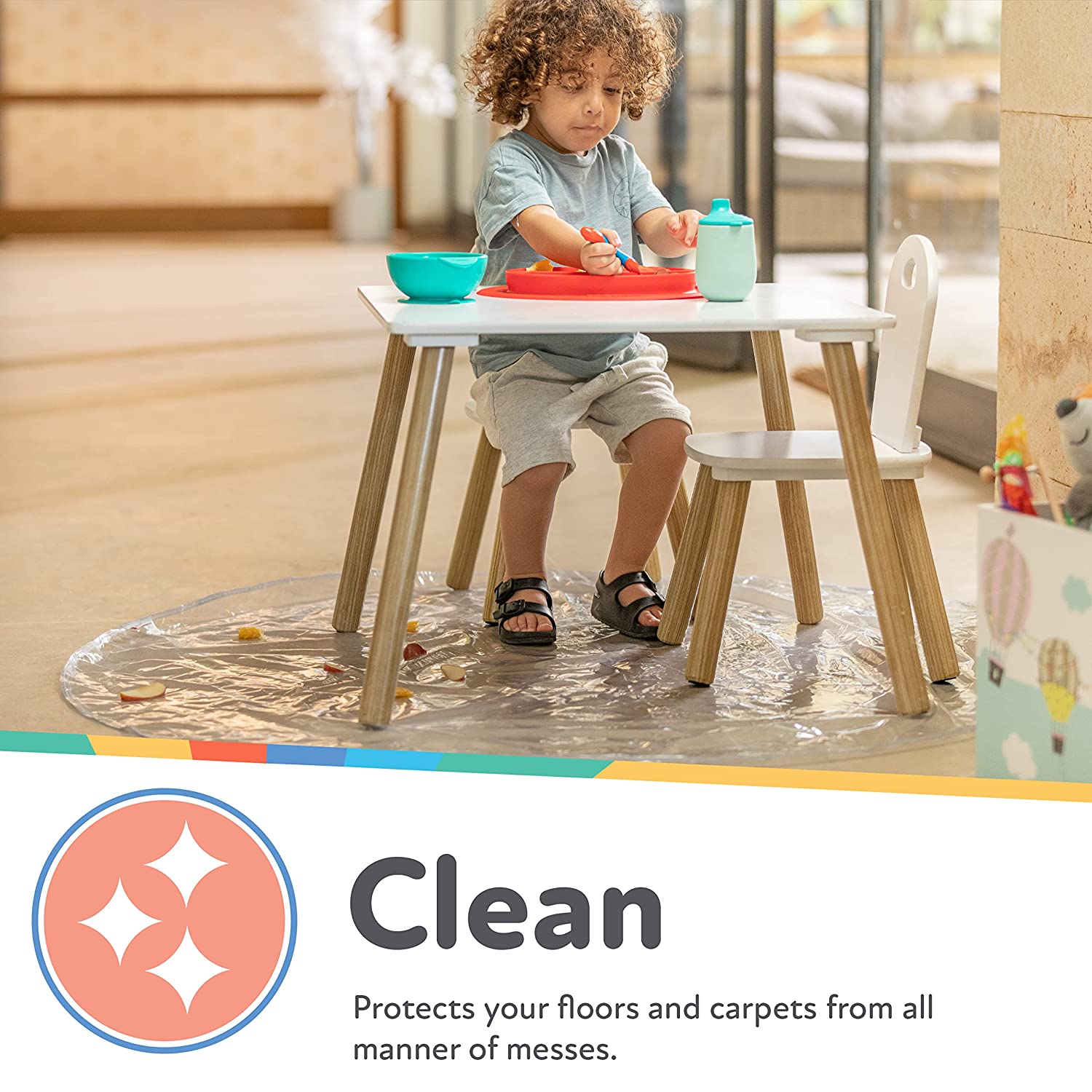 No-Mess Mealtime Floor Mat (645P)