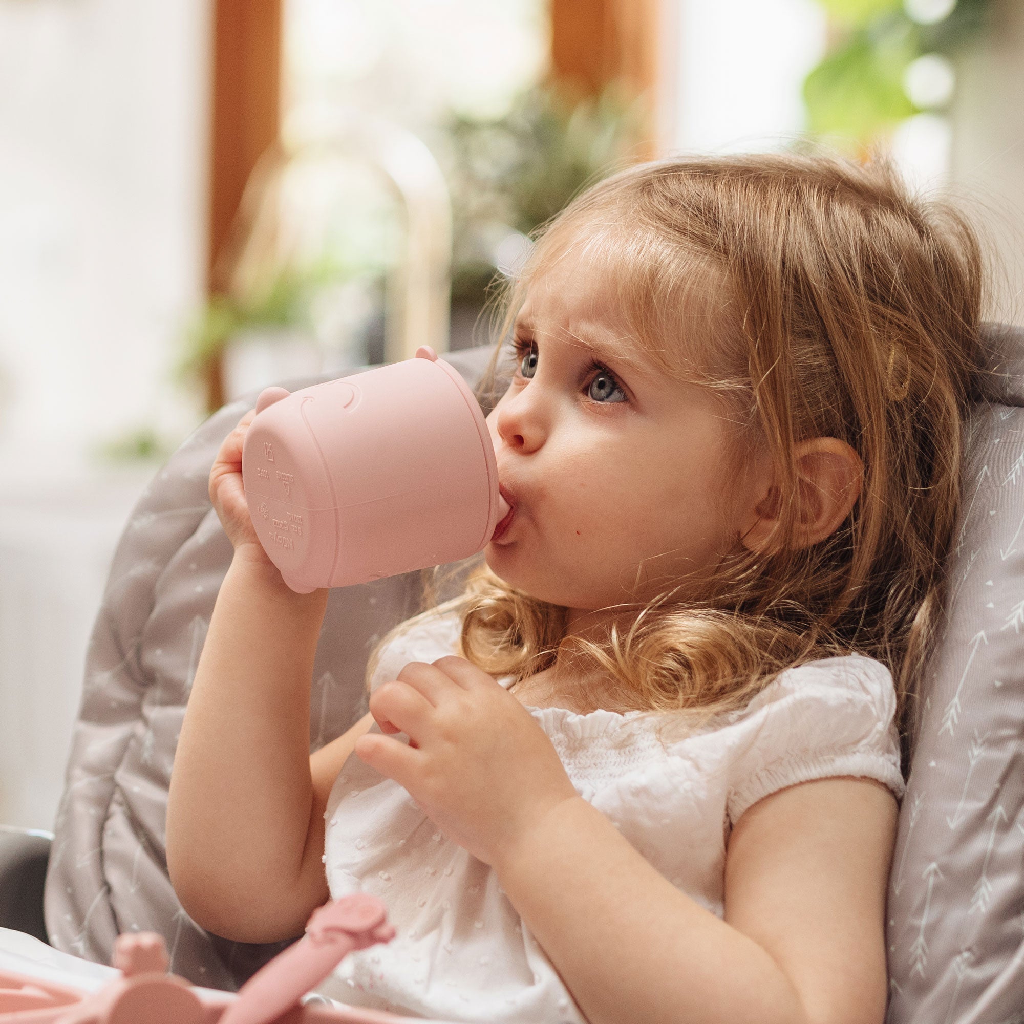 Animal Friends One-Handle Silicone Sippy Cup (JHHH)