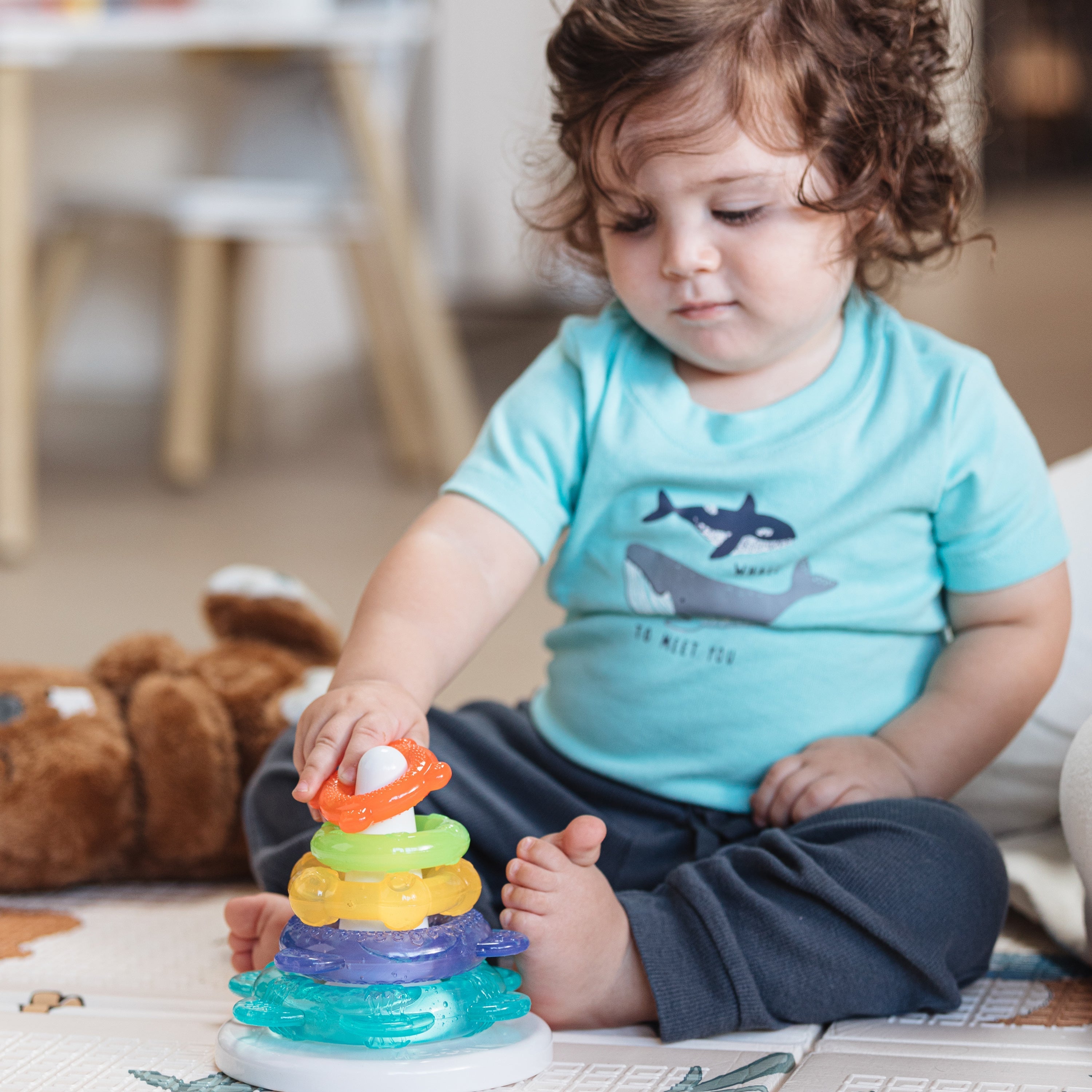 IcyBite Ocean Rings Teething and Stacking Toy (MXSG)