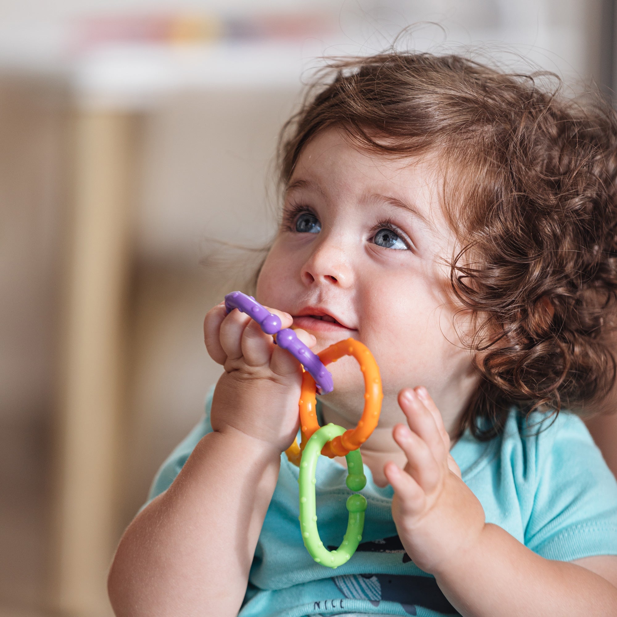 Linkables Teething Toys - Primary Colors - 18 pack (V8NF)