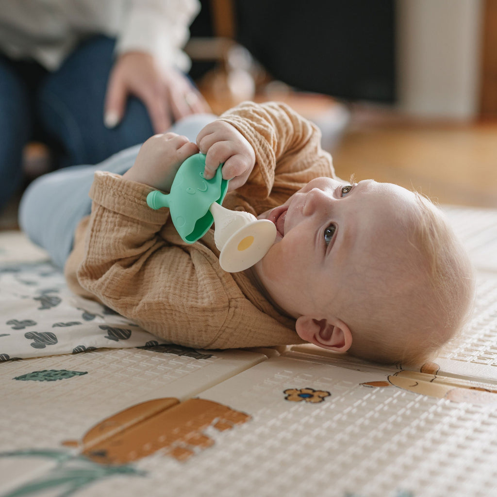 Mushroom Bobble Head Teether Toy (N9IQ)