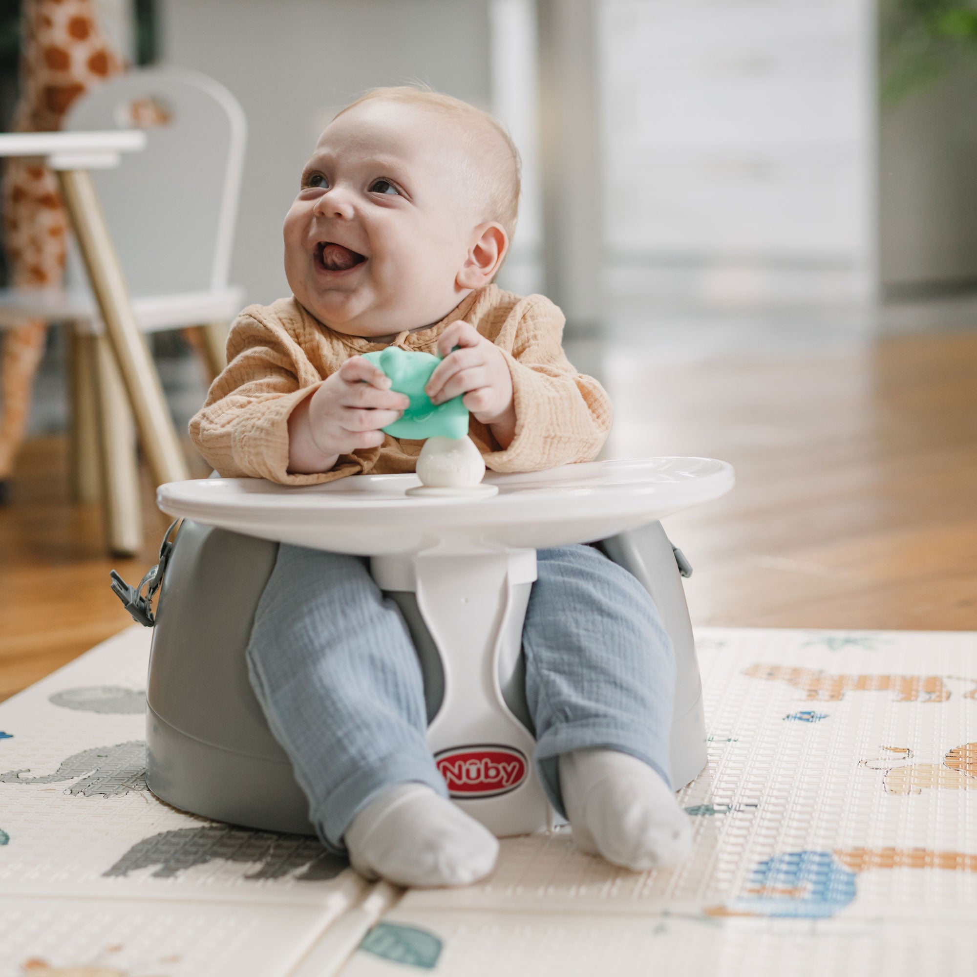 Mushroom Bobble Head Teether Toy (N9IQ)