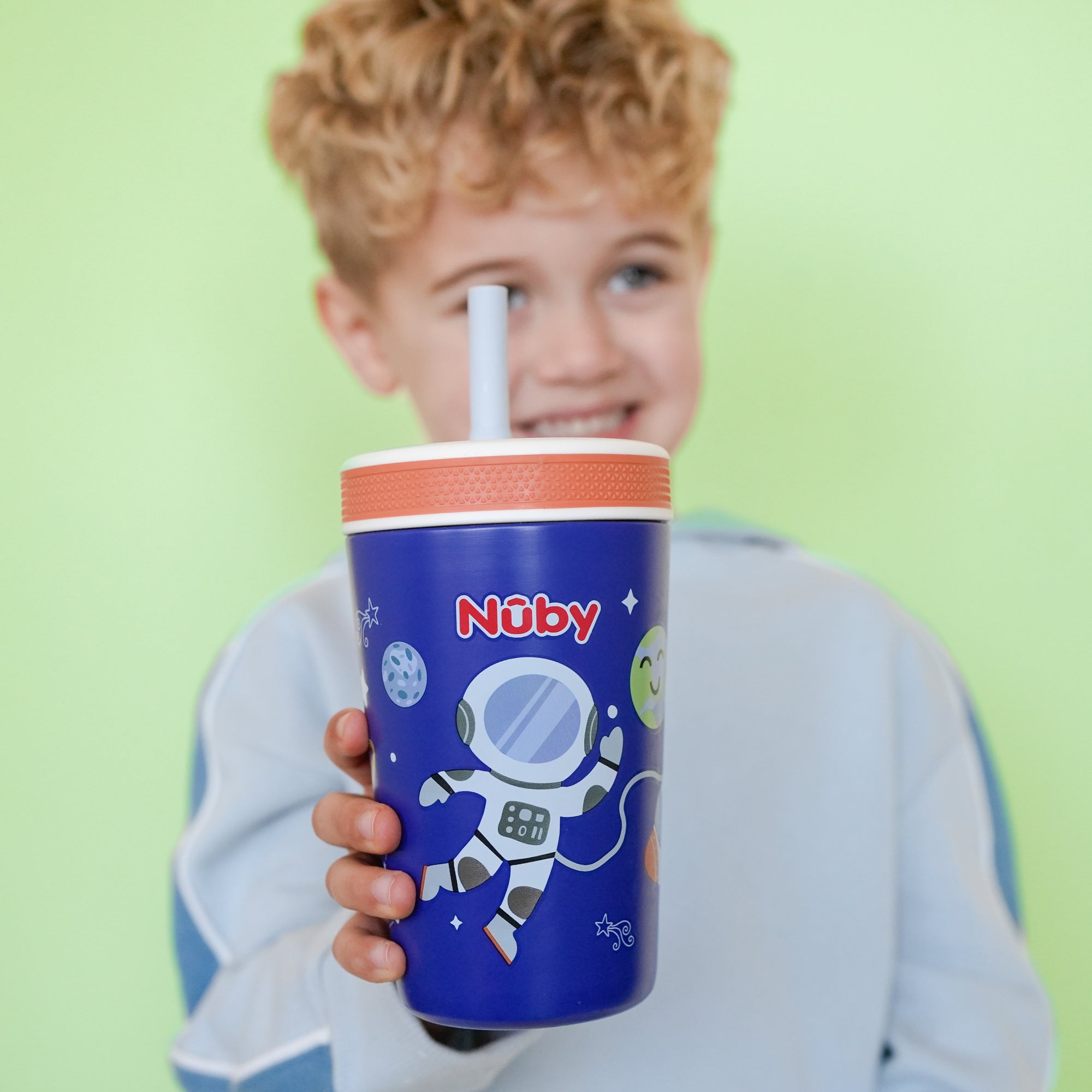 Thirsty Kids Flexstraw Stainless Steel Cup | Astronaut (74O2)