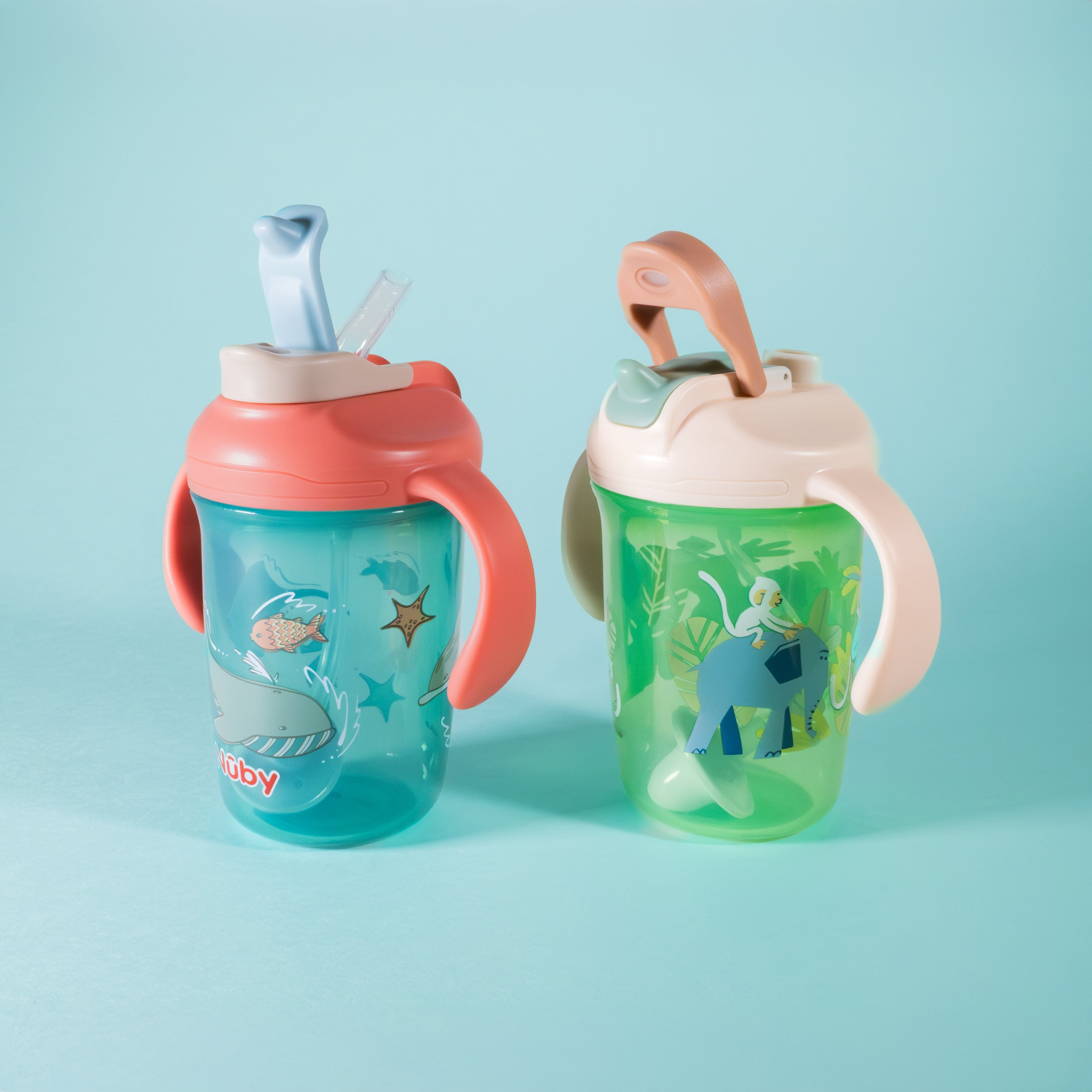2-in-1 Toddler Cup (2 Pack) | Jungle & Ocean (Y8OK)