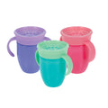 360 Wonder Cup with Handles (3 Pack - 7 oz) | Purple/Pink/Aqua (W1ZG)