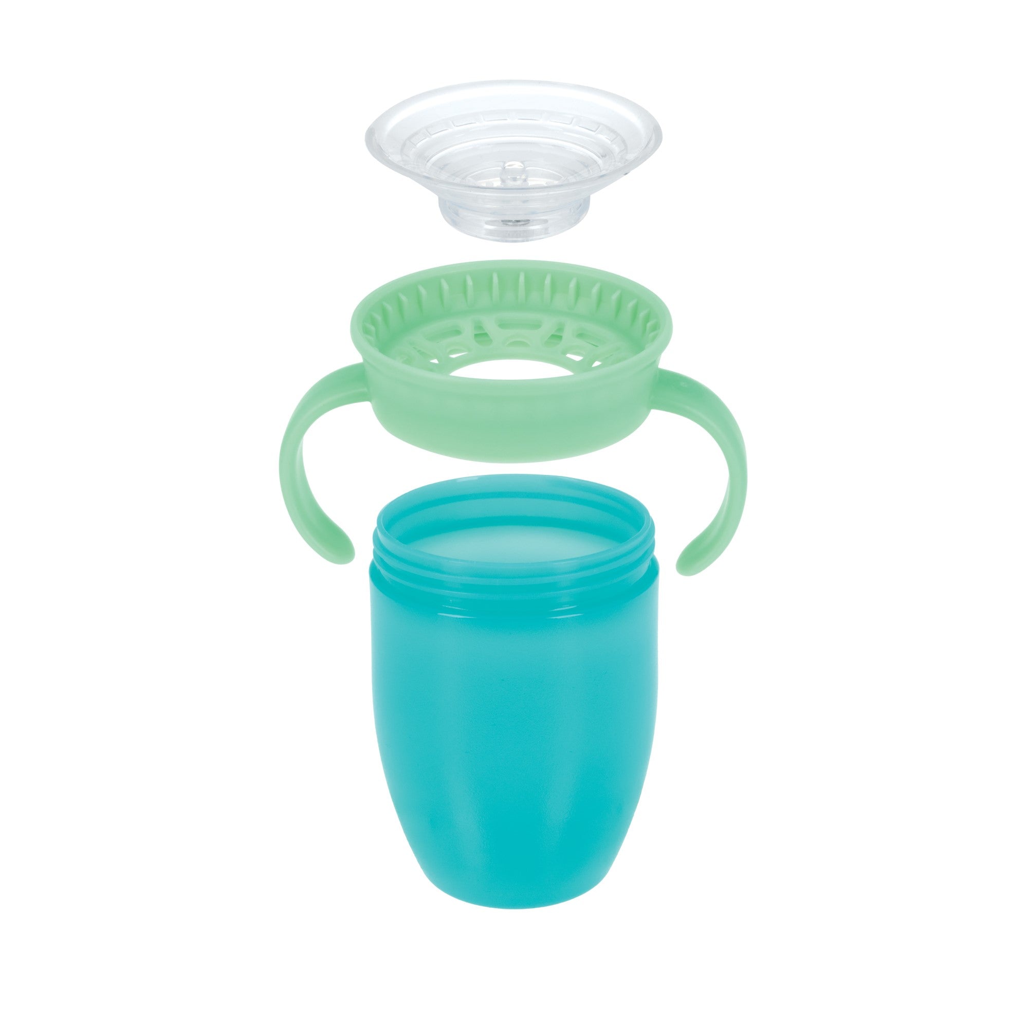 360 Wonder Cup with Handles (3 Pack - 5 oz) | Blue/Red/Aqua (Q10L)