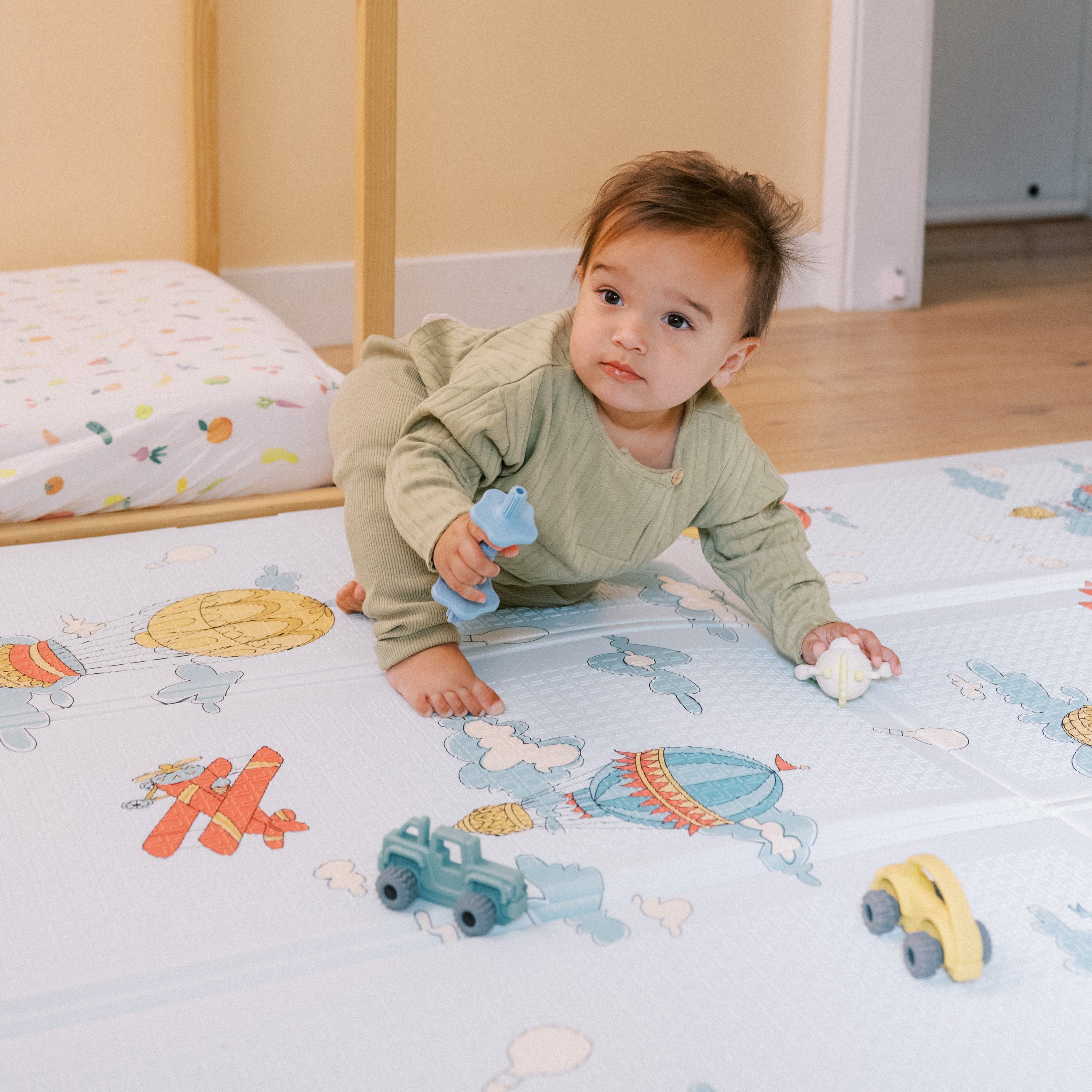 Reversible Floor Mat | Hot Air Balloons (X8ZV)