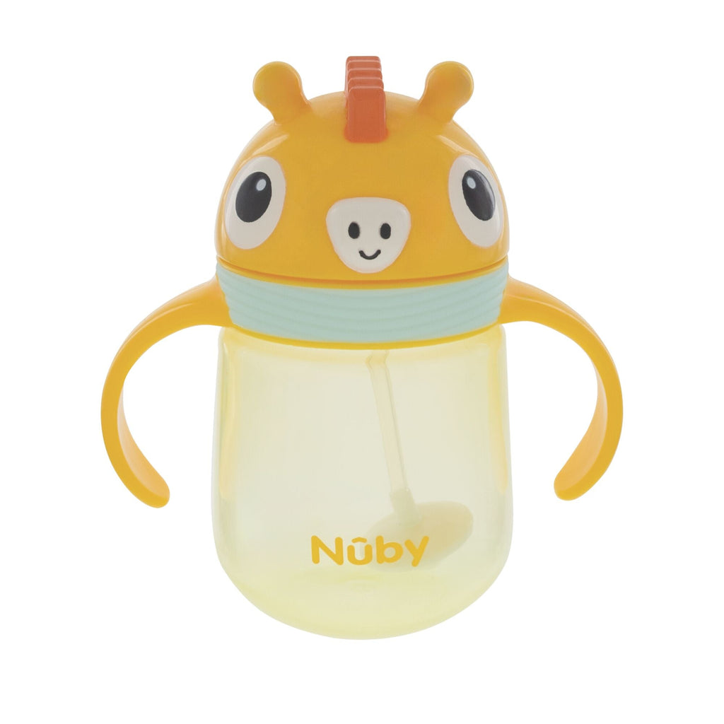 Clik-It Silicone Straw Trainer Cup | Giraffe (3ORL)