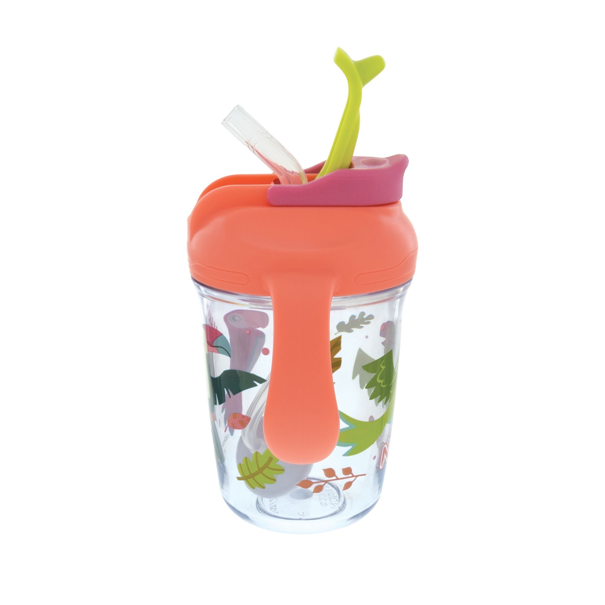 2-Handle Multi-Function Flip-It Cup | Tropical Birds (2EL3)