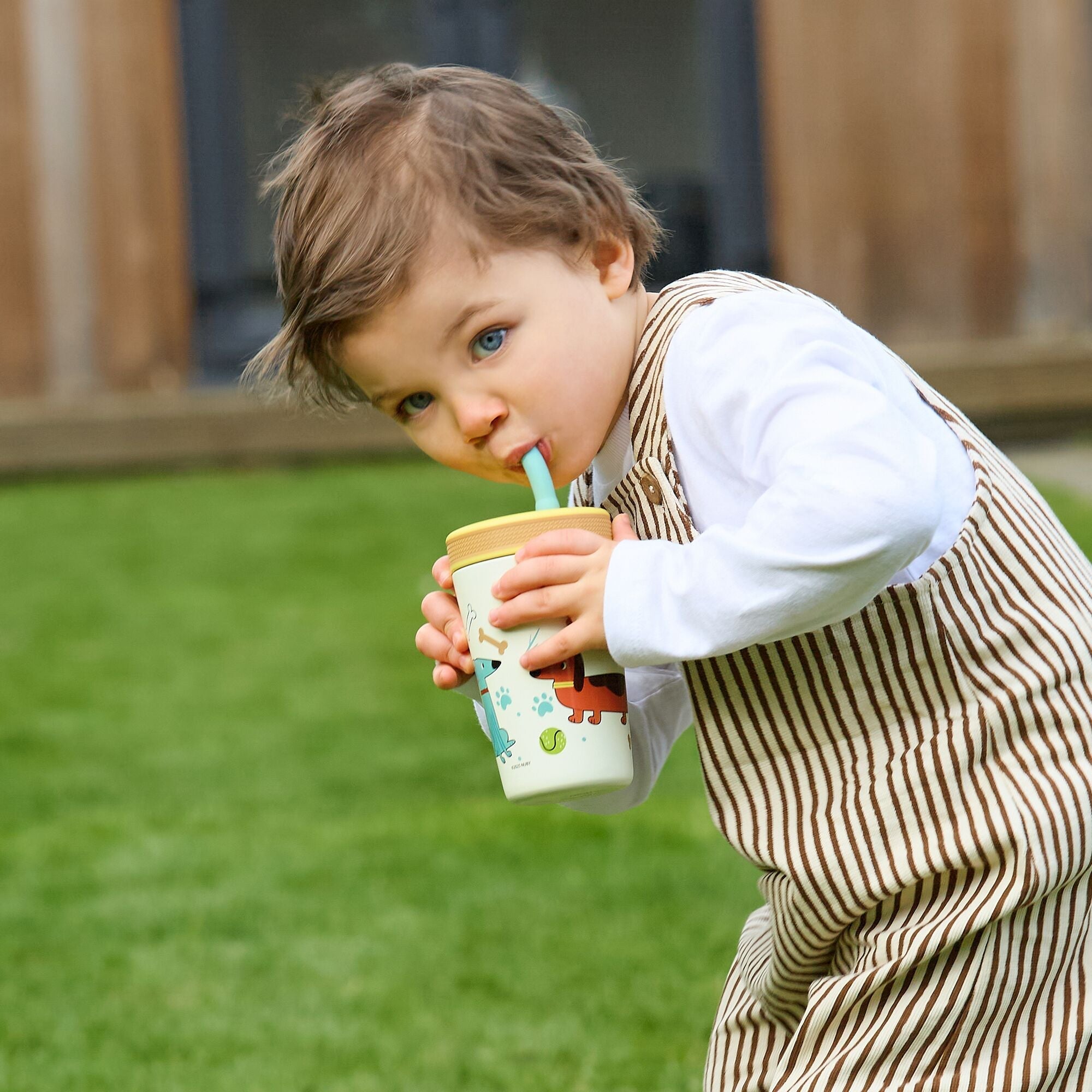 Thirsty Kids Flexstraw Stainless Steel Cup | Dogs (OMSY)