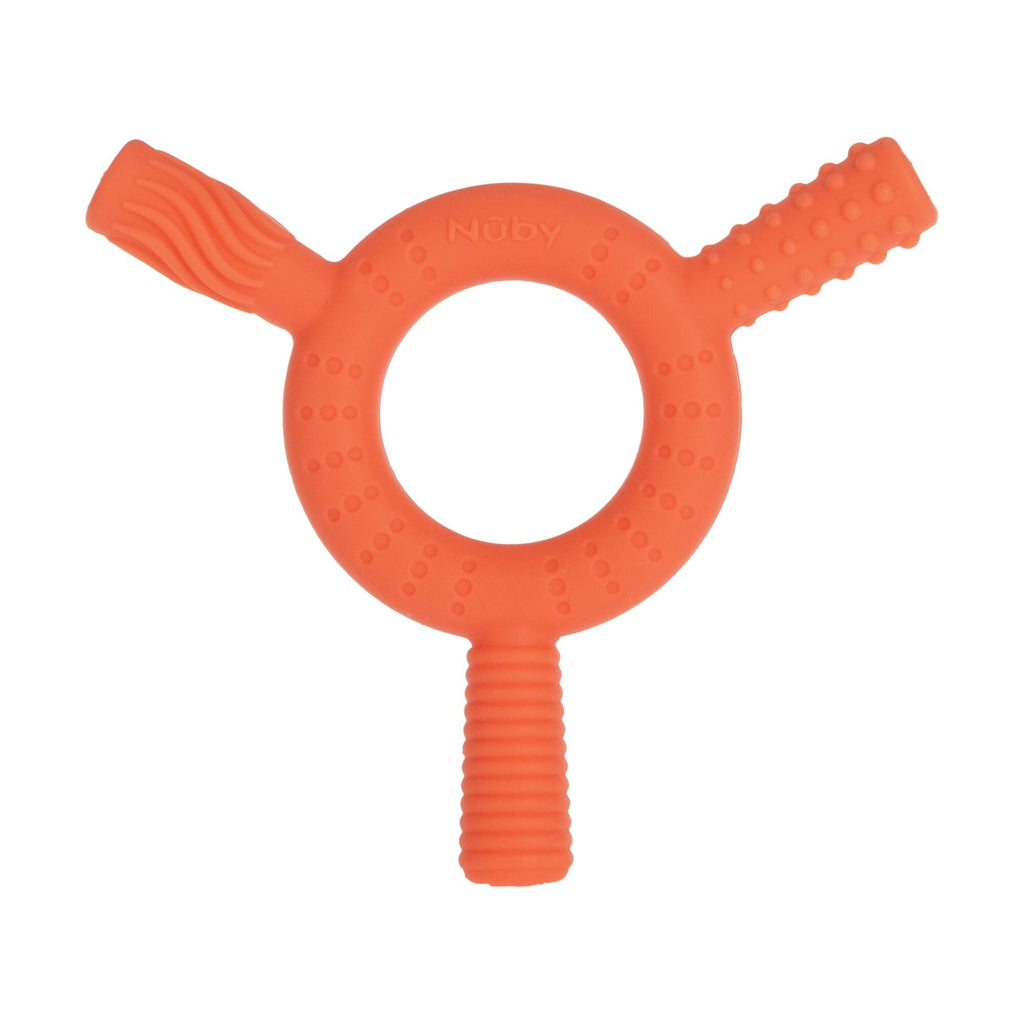 Hollow Sensory Tube Teethers | Blue/Coral (7QO8)