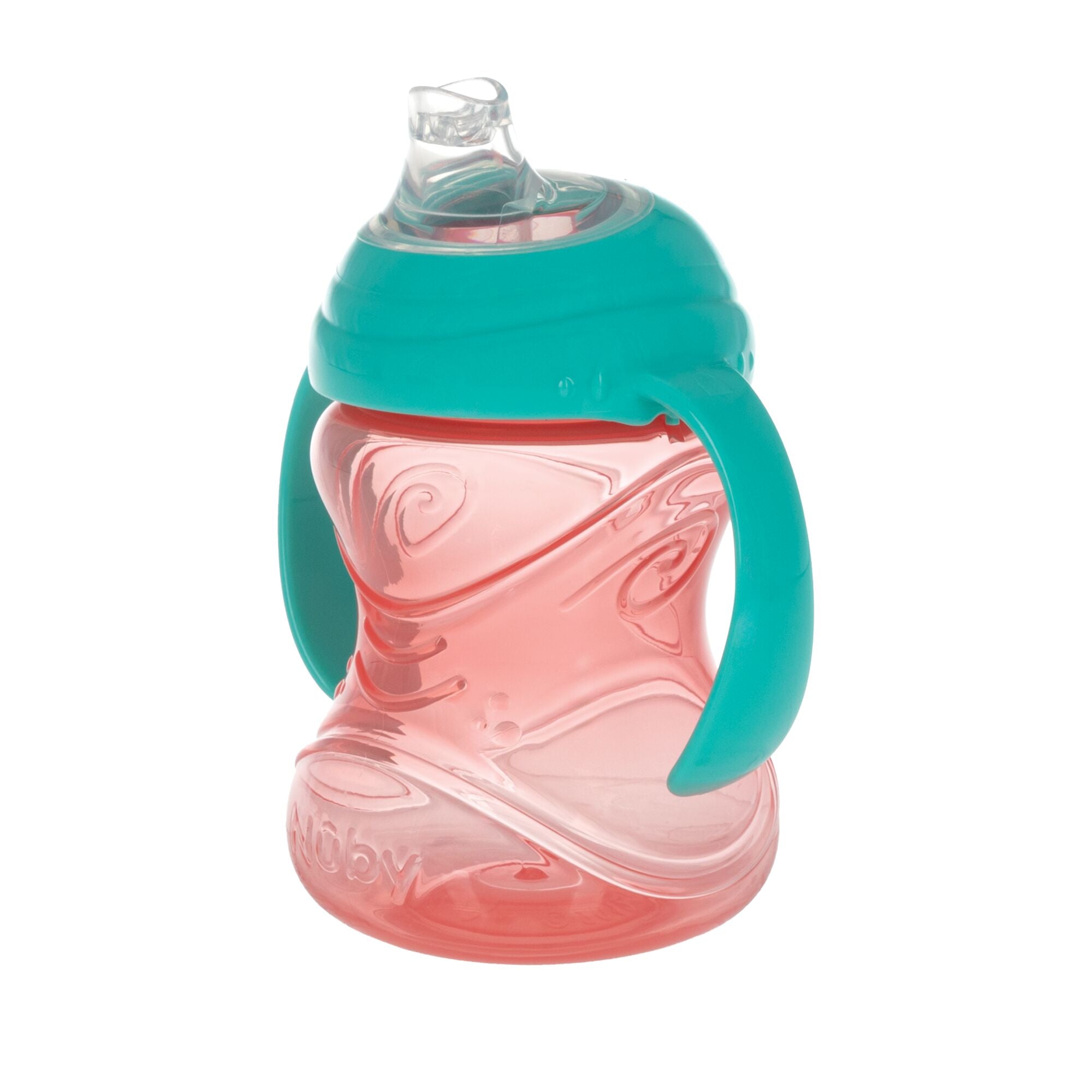Clik-It Soft Spout Grip N' Sip Trainer Cup (2 Pack) | Aqua/Yellow (L02Y)