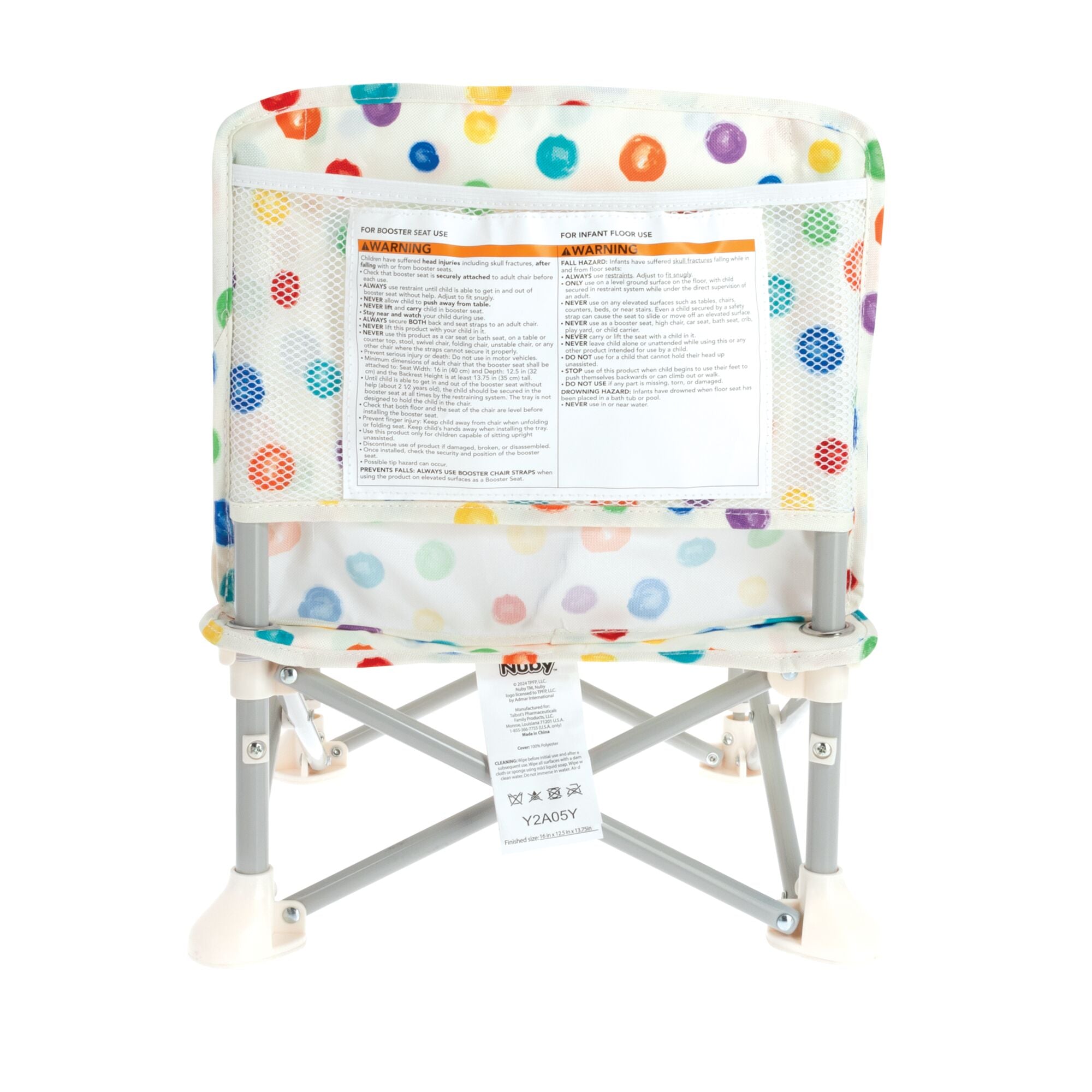 Pop Up Booster Seat | Color Dots (ZAF8)