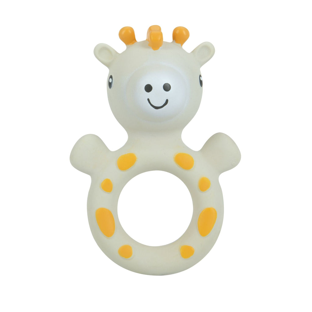 Jackie the Giraffe Natural Rubber Teething Ring | Giraffe (6HIC)