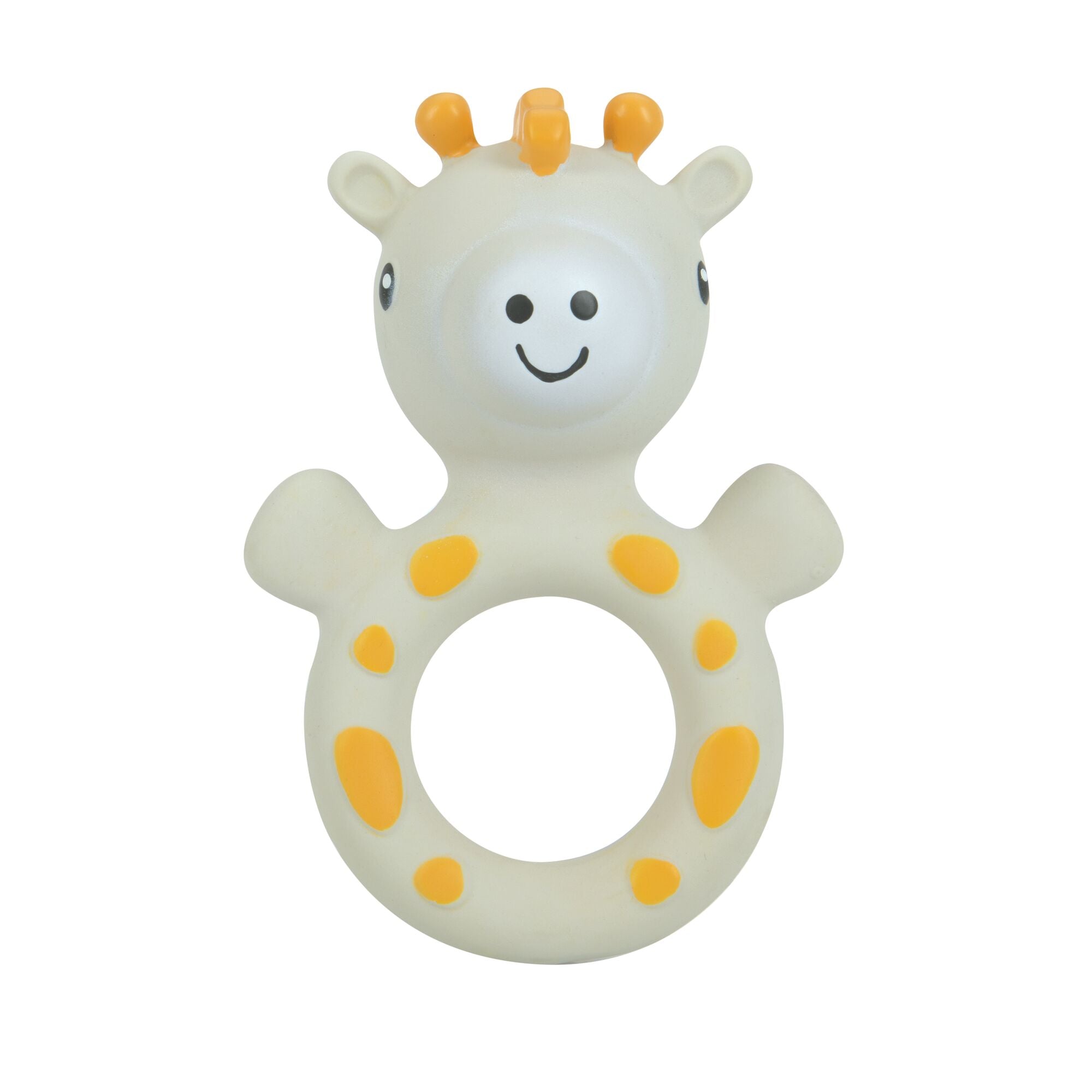 Jackie the Giraffe Natural Rubber Teething Ring | Giraffe (6HIC)
