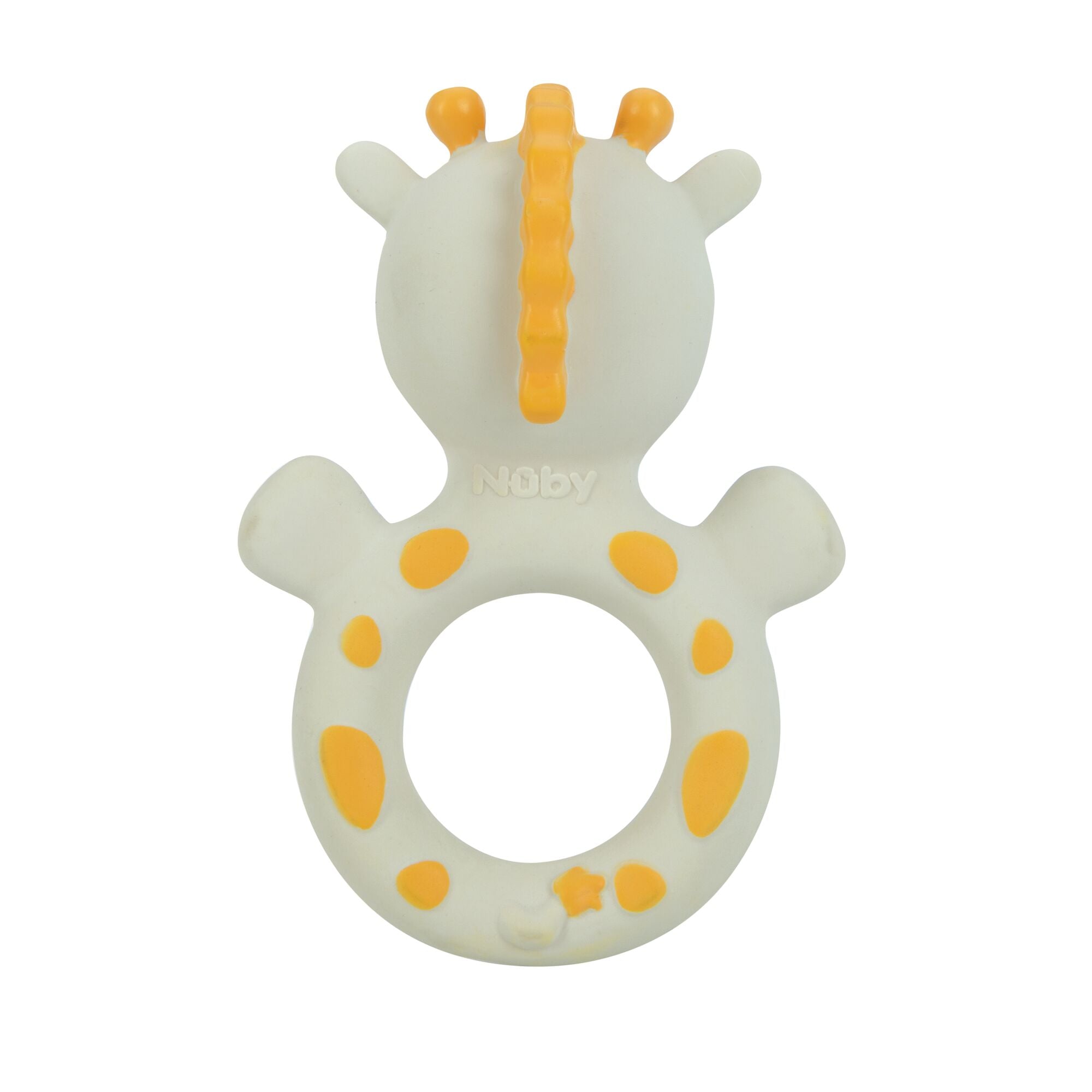 Jackie the Giraffe Natural Rubber Teething Ring | Giraffe (6HIC)