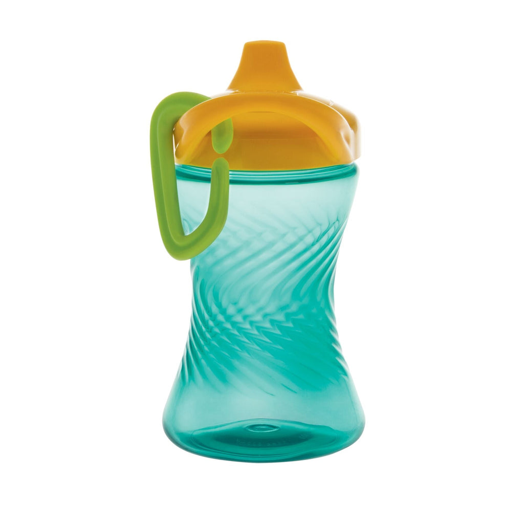 Hard Spout Sippy Cup with Carabiner (3 Pack) | Aqua/Red/Green (TLO4)
