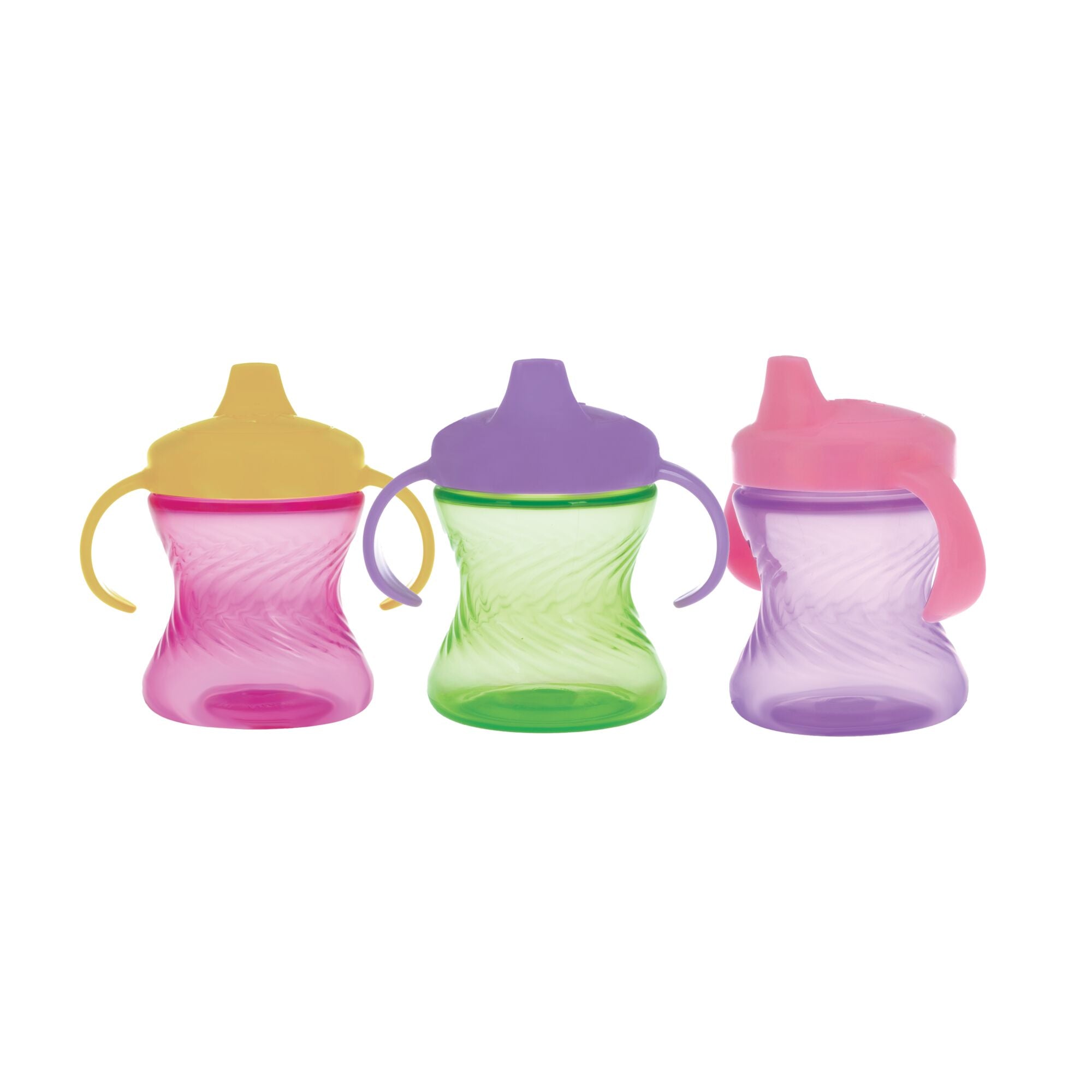 2-Handle Hard Spout Sippy Cup (3 Pack) | Pink/Green/Purple (EFC0)