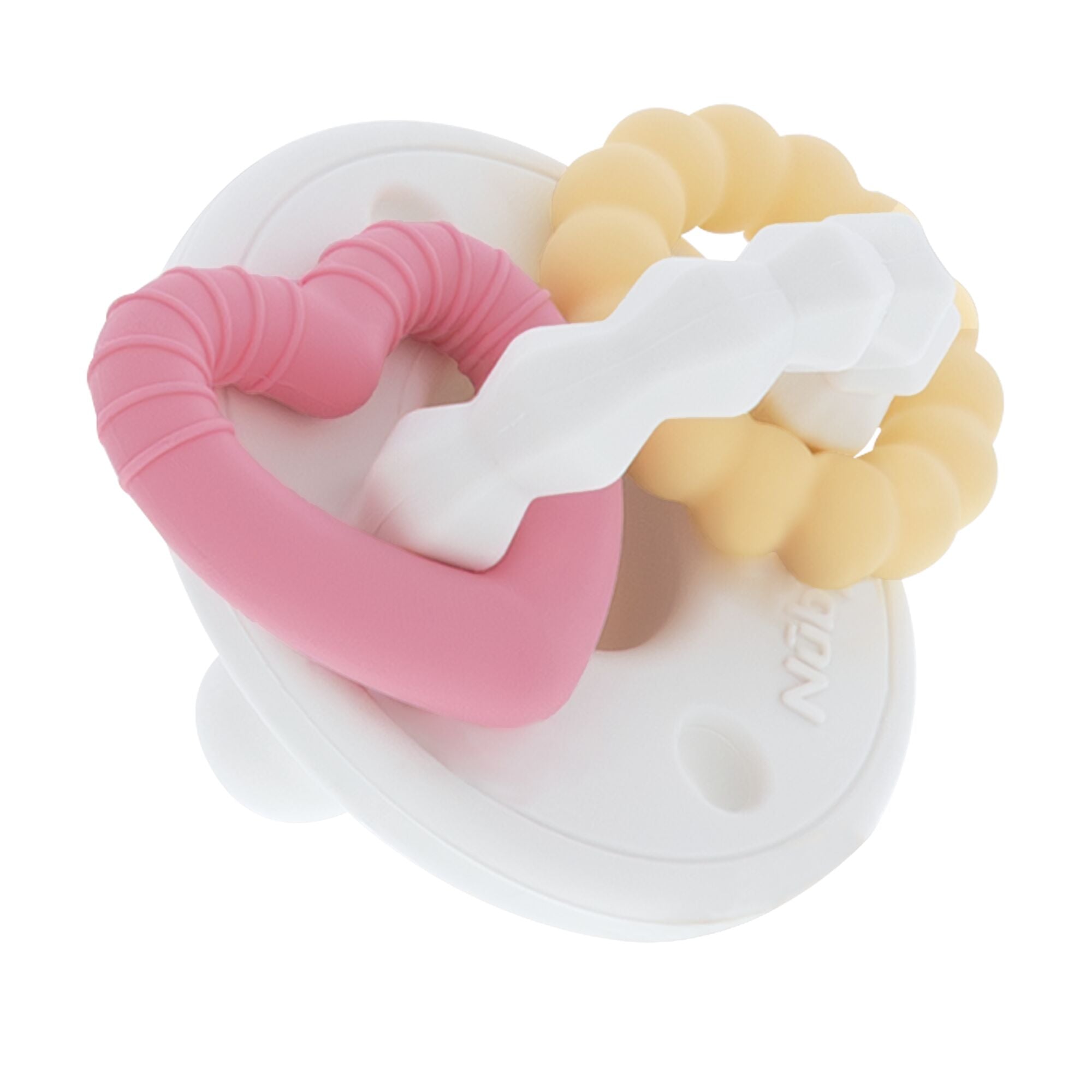 Silicone Charms (2 Pack) | Pink/White (BVE6)