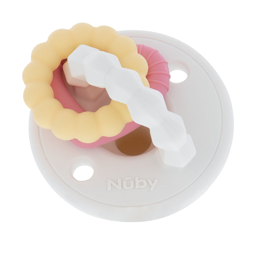 Silicone Charms (2 Pack) | Pink/White (BVE6)