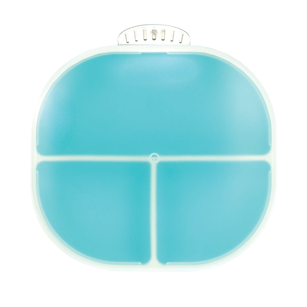 Rectangular Silicone Suction Plate (2 Pack) | Coral / Aqua (6Z3Q)