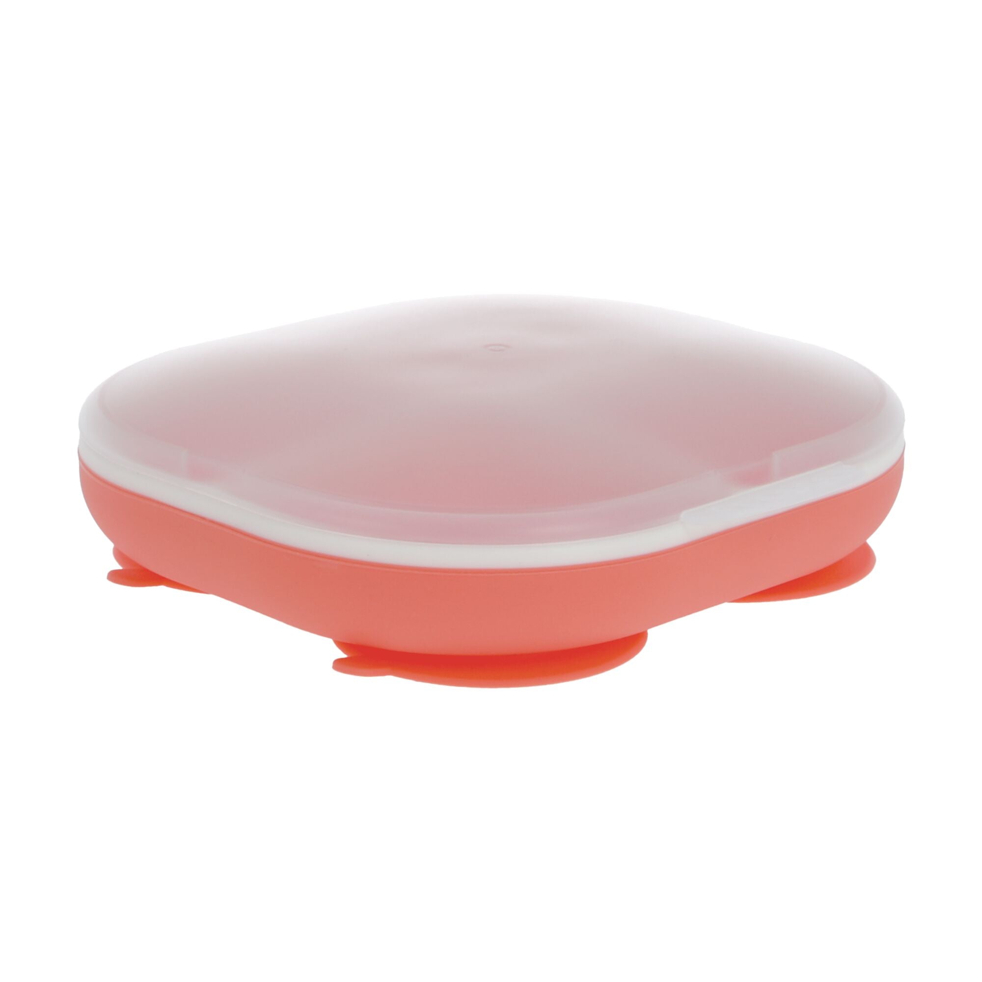 Rectangular Silicone Suction Plate (2 Pack) | Coral / Aqua (6Z3Q)