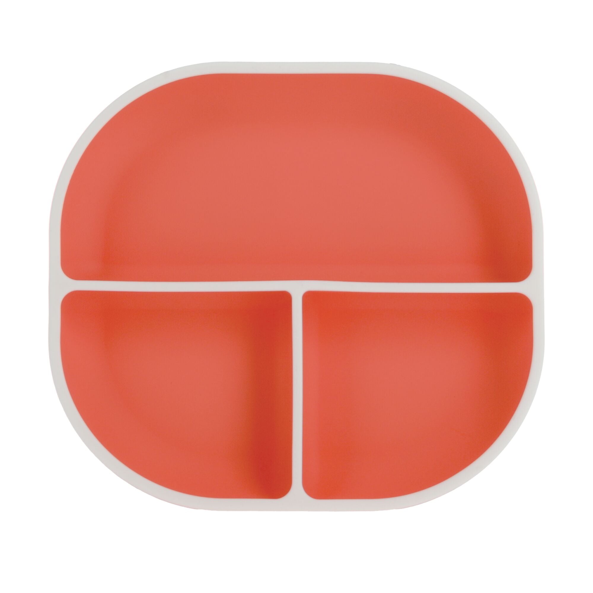 Rectangular Silicone Suction Plate (2 Pack) | Coral / Aqua (6Z3Q)