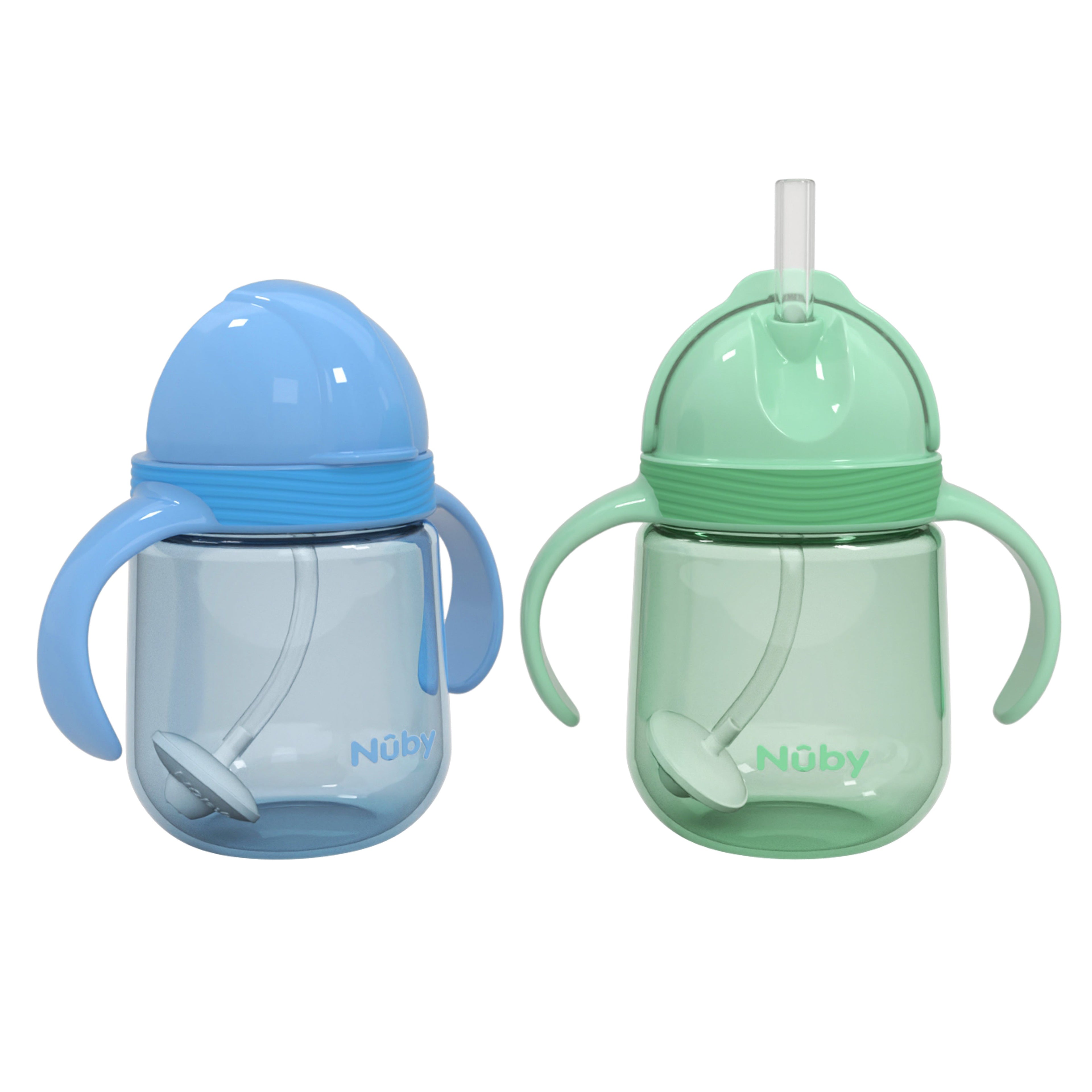 Clik-it Flip-It Straw Cup (2 Pack) | Light Blue/Aqua (YAOF)