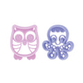 Silicone Mini Teethers (2 Pack) | Owl & Octopus (MSOB)