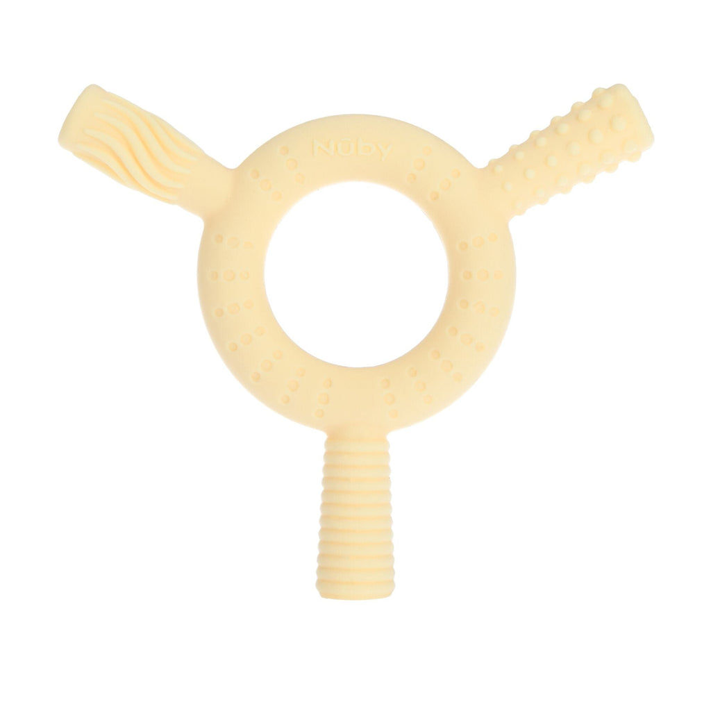 Hollow Sensory Tube Teethers | Green/Yellow (MA5C)
