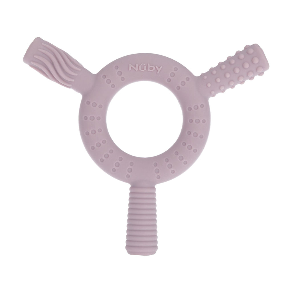 Hollow Sensory Tube Teethers | Pink/Plum (XLOH)