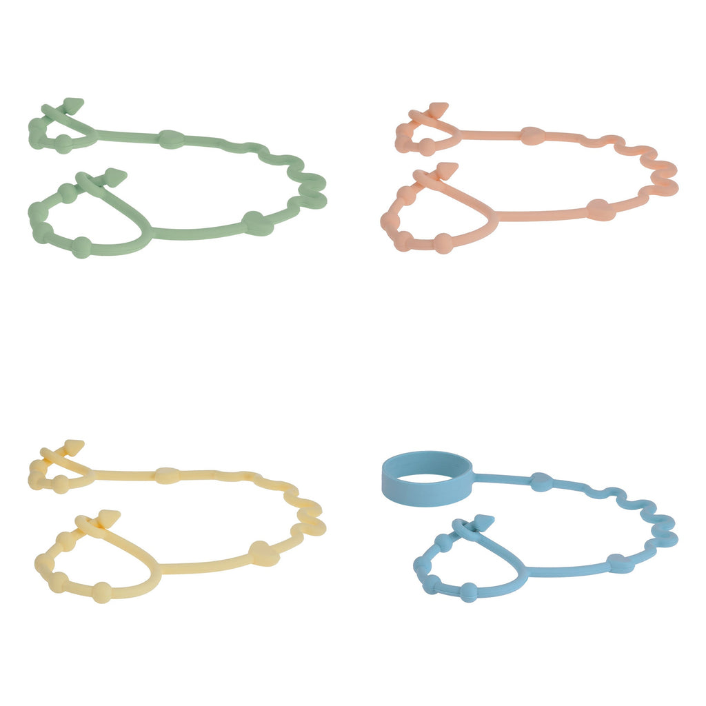 Pacifier & Bottle Bungee Set (4 Pack) (O2JI)