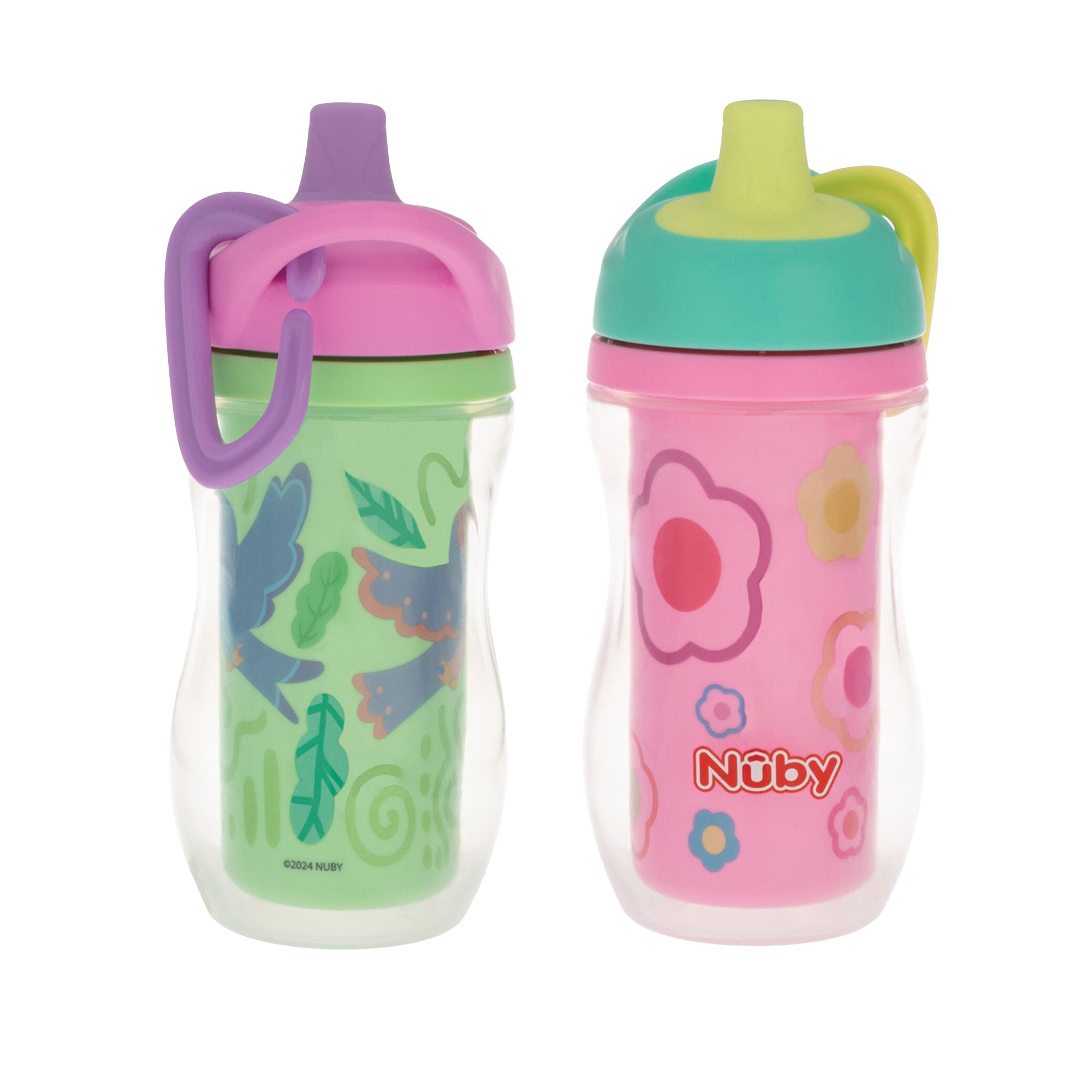 Active Sipper Insulated Cup | Green & Pink (LXOH)