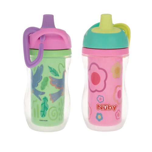 Active Sipper Insulated Cup | Green & Pink (LXOH)